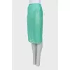 Transparent green skirt