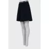Blue skirt with brand logo