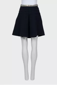 Blue skirt with brand logo