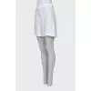 White straight cut shorts