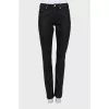 Black straight fit jeans with tag