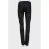 Black straight fit jeans with tag