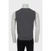 Knitted wool vest with tag