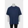 Men's oversized blue t-shirt