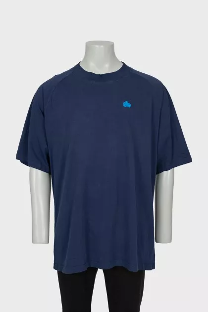 Men's oversized blue t-shirt
