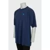 Men's oversized blue t-shirt