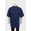 Men's oversized blue t-shirt