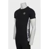 Men's sports T-shirt with branded logo