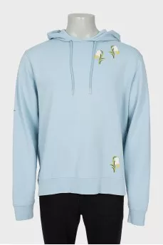 Men's hoodie with embroidery