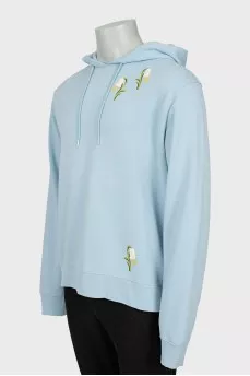 Men's hoodie with embroidery