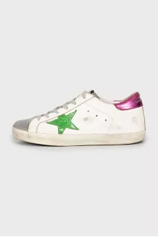 Кеди Super-Star зі шкіри та замші