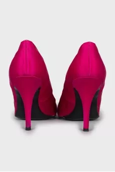 Pink textile shoes