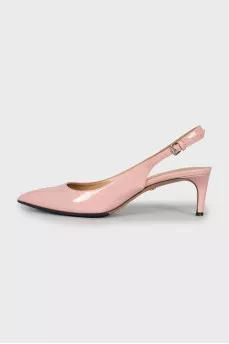 Розовые туфли kitten heel