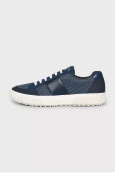 Men's sneakers made of leather and textile
