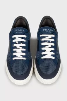 Men's sneakers made of leather and textile