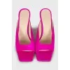 Pink textile sandals