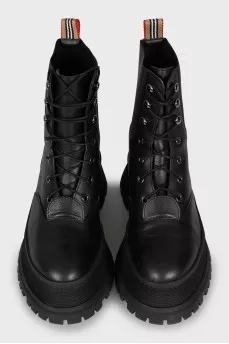 Icon Stripe Leather Boots