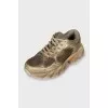 Sneakers with a massive sole