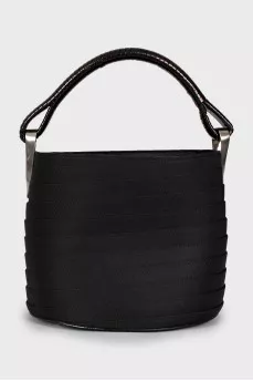 Textile bucket bag