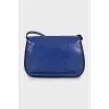 Blue leather bag