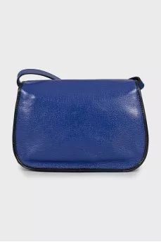 Blue leather bag
