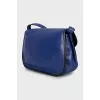 Blue leather bag