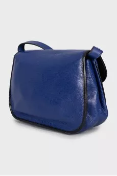 Blue leather bag