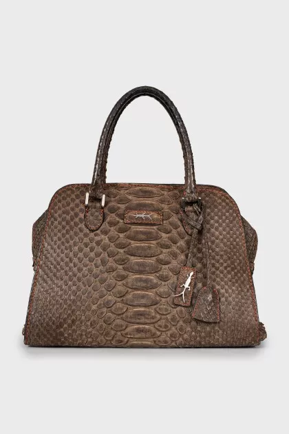 Brown leather bag