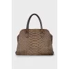 Brown leather bag