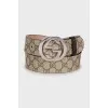 Wide canvas belt