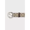 Wide canvas belt