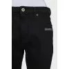 Black tapered fit jeans