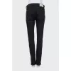 Black tapered fit jeans
