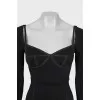 Bodycon dress with imitation corset