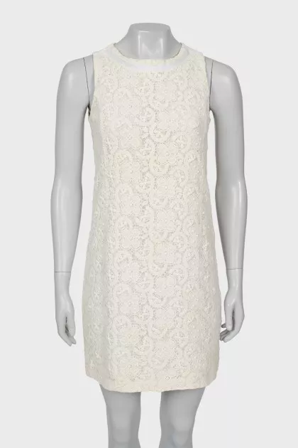 Dress with white lace