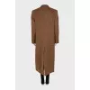 Straight cut coat with buttons