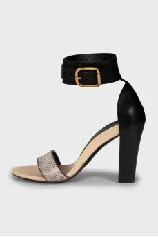Animal print sandals