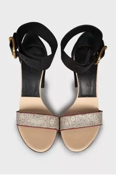 Animal print sandals