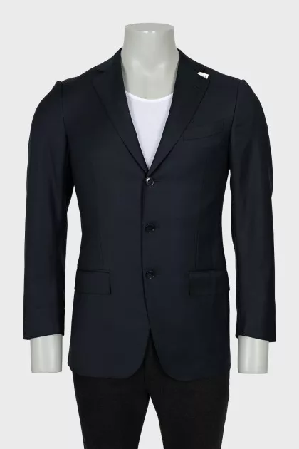 Men's black wool jacket