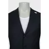 Men's black wool jacket