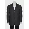 Men's single-breasted wool jacket
