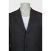 Men's single-breasted wool jacket