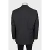 Men's single-breasted wool jacket