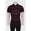 Men's striped polo shirt