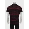 Men's striped polo shirt