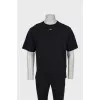 Men's straight cut T-shirt with brand logo