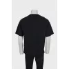 Men's straight cut T-shirt with brand logo