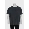 Men's T-shirt with branded embroidery