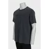 Men's T-shirt with branded embroidery