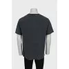 Men's T-shirt with branded embroidery